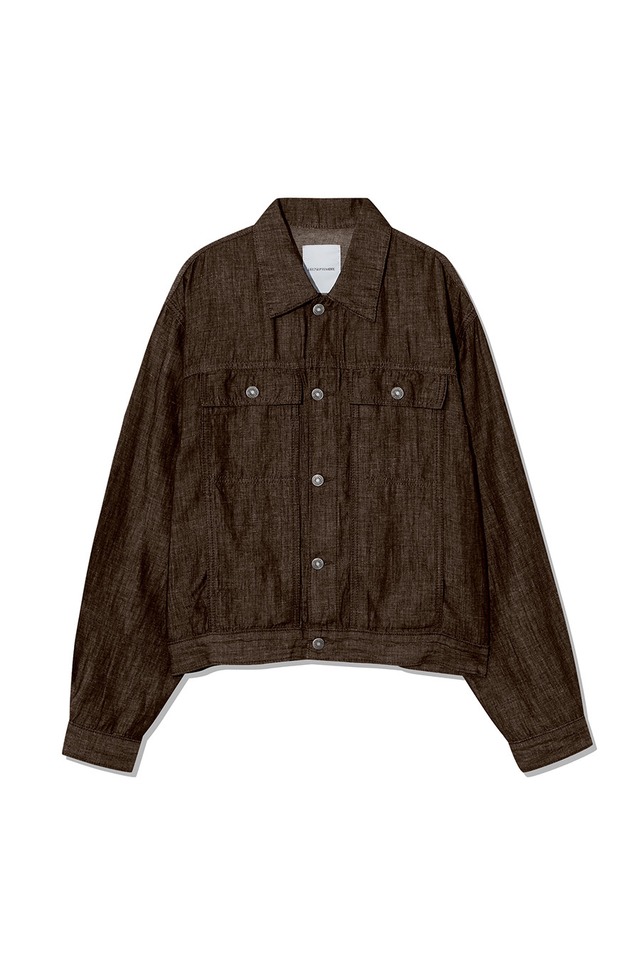 [LE17SEPTEMBRE][メンズ] DENIM TRUCKER JACKET [BROWN] 正規品 韓国ブランド 韓国通販 韓国代行 韓国ファッション LE 17 SEPTEMBRE ル 17 セプテンバー le 917韓国 店舗