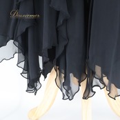 社交ダンス 衣装 スカート ブラック系 チャコット Chacott レッスン 練習 レッスンウェア 練習着 透け感 フリル 黒 無地 チュール かわいい 華やか おしゃれ 上品 大人っぽい 軽やか ふんわり 日本製 フレアスカート 動きやすい お洒落 コーディネート ダンスウェア スポーツウェア 柔らかい 大人用 シンプル