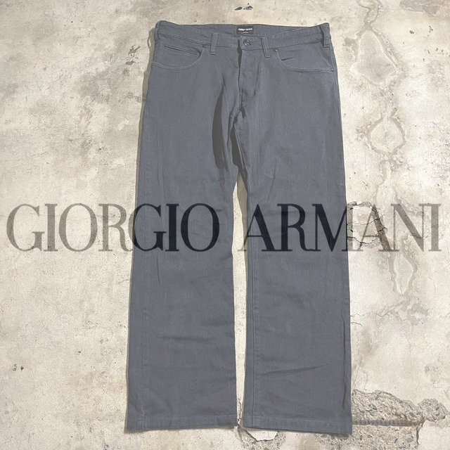 〖Giorgio Armani〗made in Italy buttonfly denim pants /ジョルジオ・アルマーニ イタリア製 ボタンフライ デニム パンツ/lsize/#0216/osaka