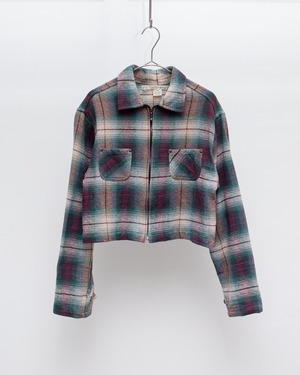 【2025.11.14 INSTAGRAM LIVE】1990s ombre check zip-up jacket