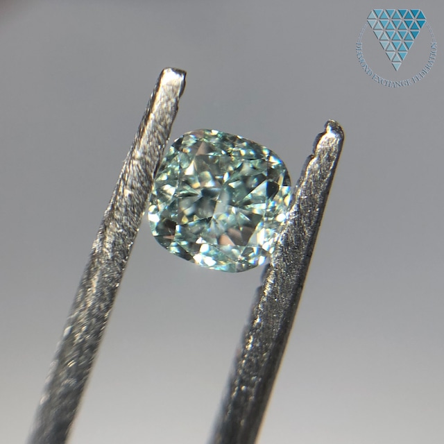 0.58 ct FANCY BLUE-GREEN SI1 CUSHION GIA 天然  ダイヤモンド ルース