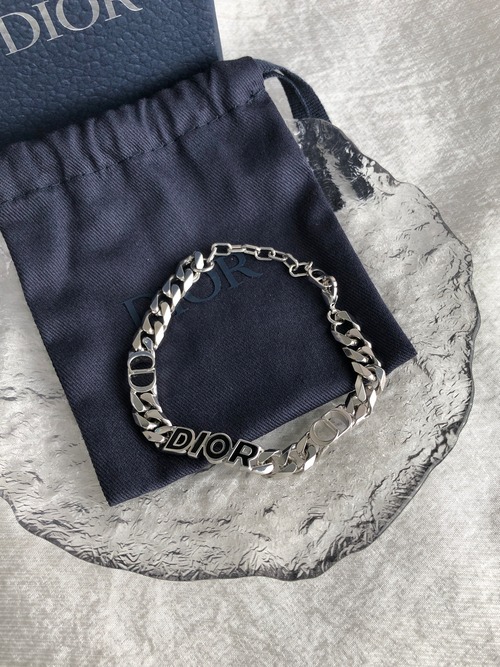 Christian Dior クリスチャン ディオール ブレスレット シルバー DIOR 喜平チェーン vintage ヴィンテージ オールド nympwb
