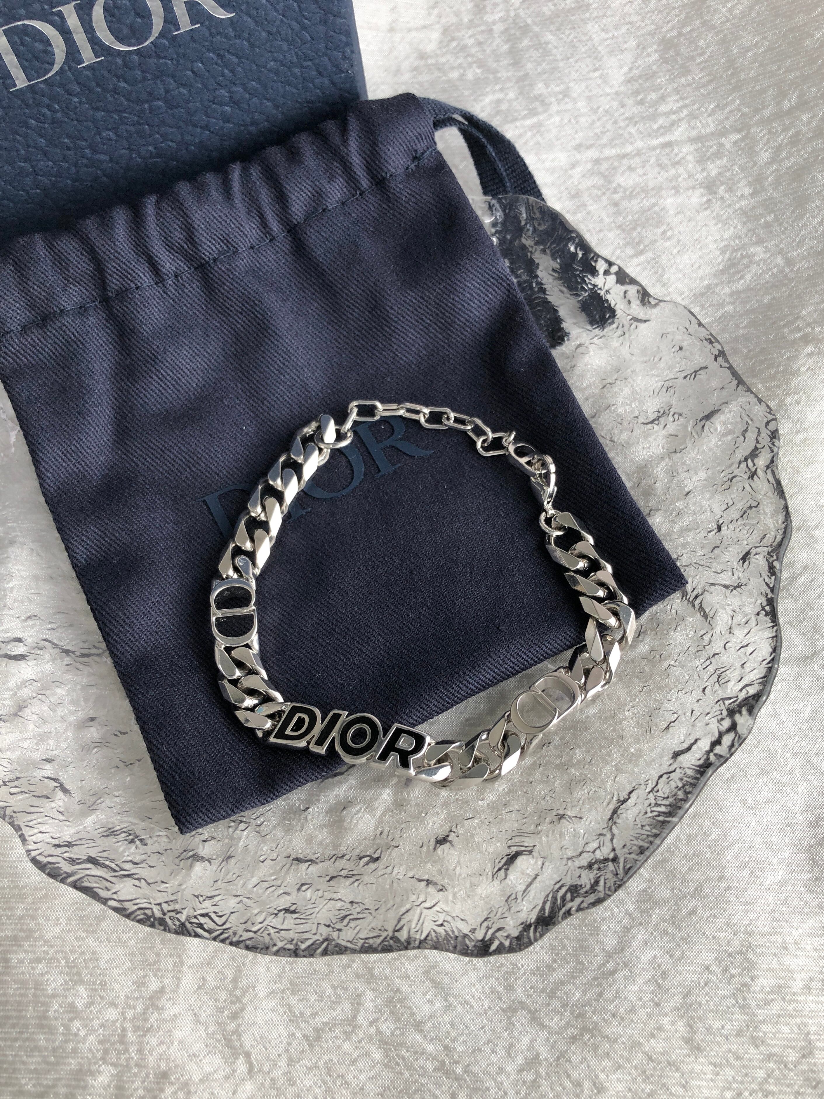 Christian Dior クリスチャン ディオール ブレスレット シルバー DIOR 喜平チェーン vintage ヴィンテージ オールド nympwb