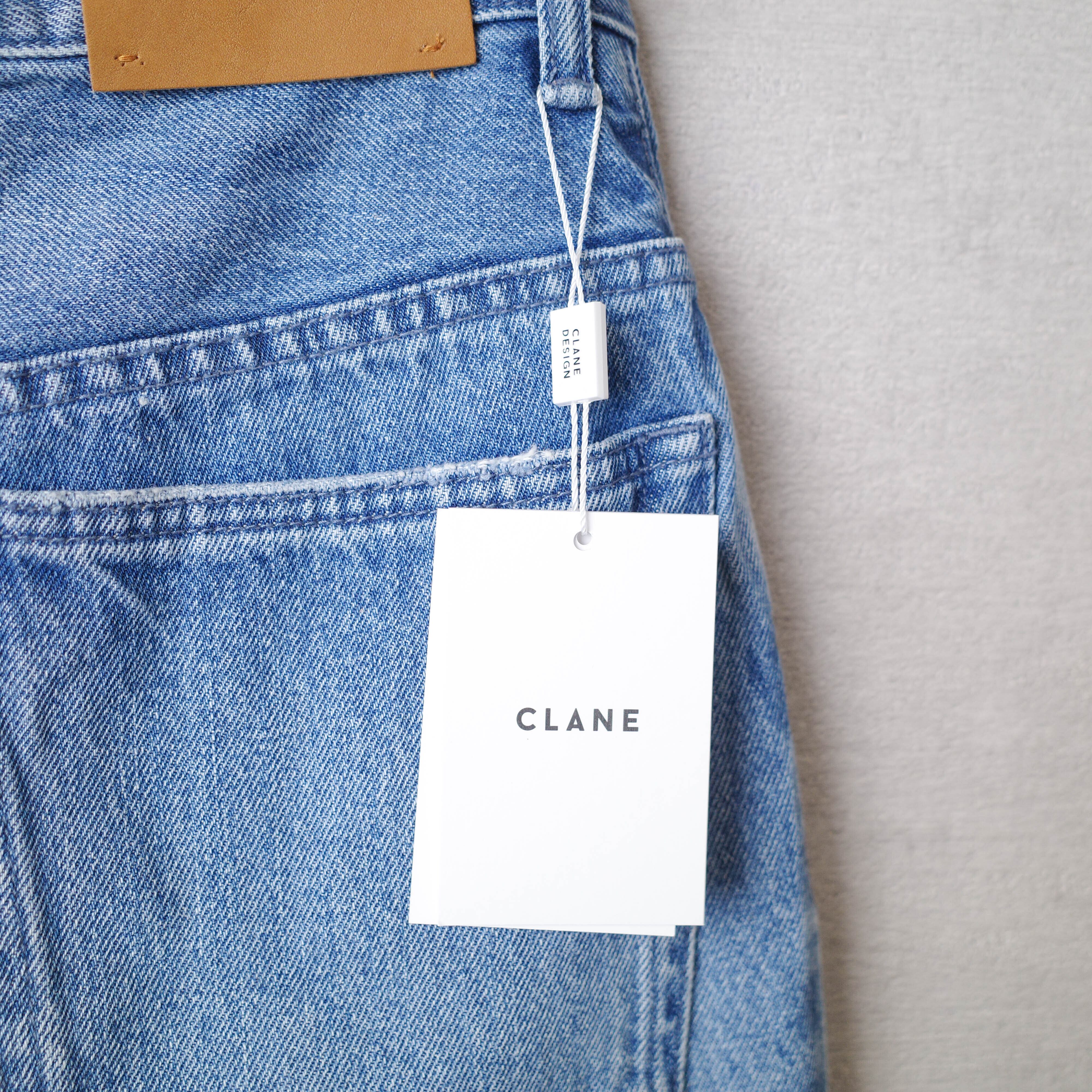 [NEW] CLANE	DENIM FLARE PANTS BLUE 15111-7361