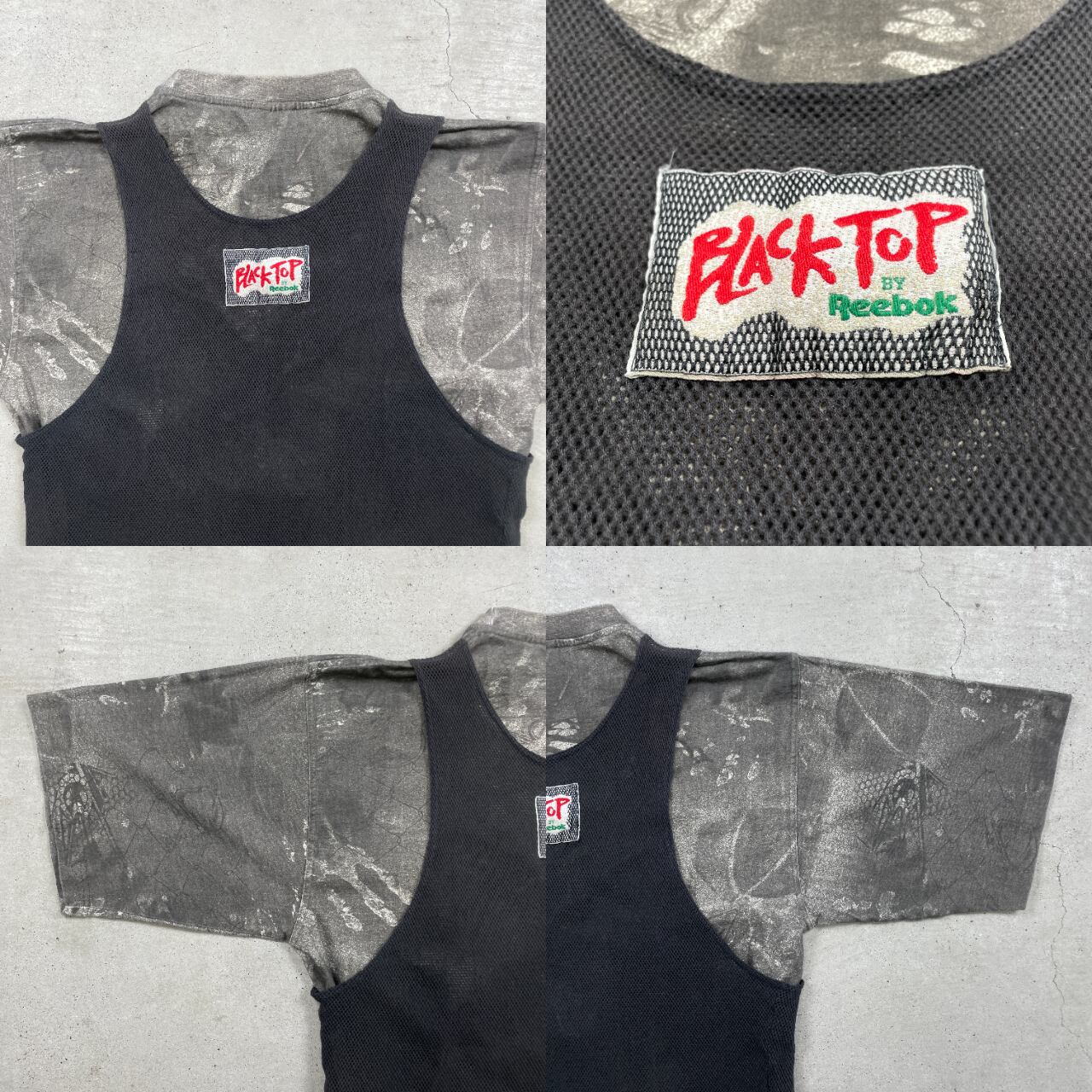 90s ヴィンテージTシャツ Reebok ABL シアトルレイン フェード 90s Vintage Reebok Above the Rim T Shirt / Faded Black