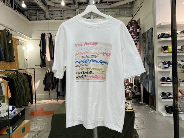 LOOPWHEELER × MOGNO6 × KAIKADO FUTURE LOGO TEE WHITE MEDIUM 36871