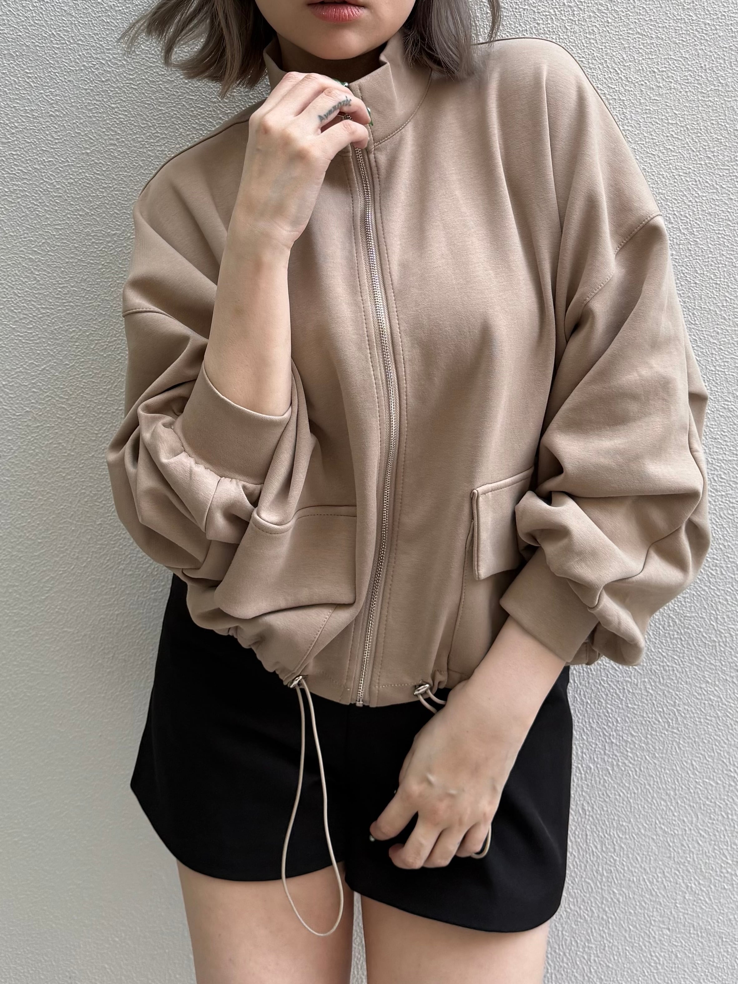 cropped blouson