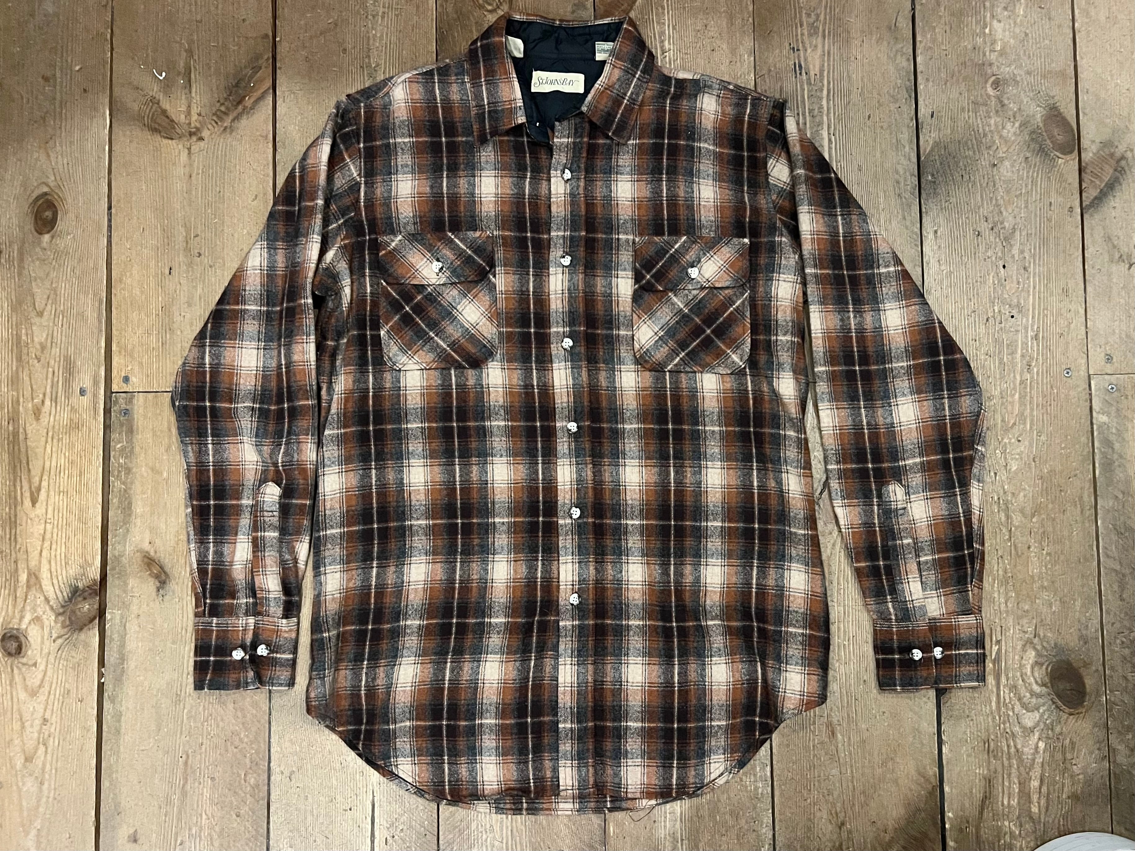 1950's アーガイル柄 プリントネルシャツ | snug fukuoka