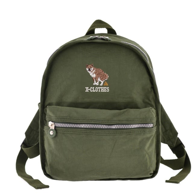 おもしろ ワンポイント 刺繍 リュックサック レディース 軽量 おしゃれ