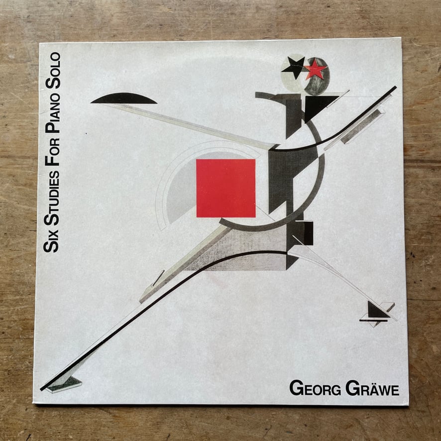 【絶版LP輸入盤　中古 LP】リシツキーのアートワークのジャケット　Georg Gräwe – Six Studies For Piano Solo   West Wind 1988  [310194361]