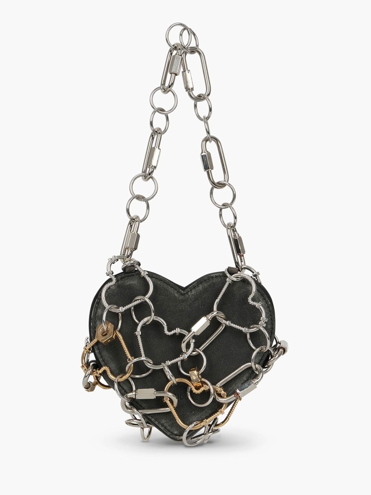 【26AW】WE11DONE ウェルダン / バッグ / SILVER HEART CHAIN BELT BAG - 2