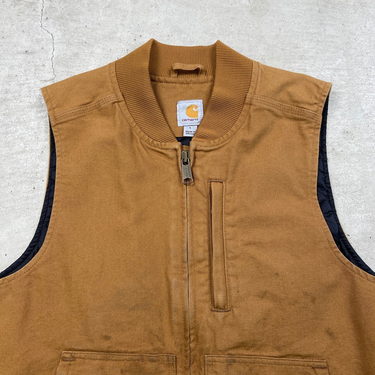 Carhartt カーハート ダック地 ベスト キルティングライナー 