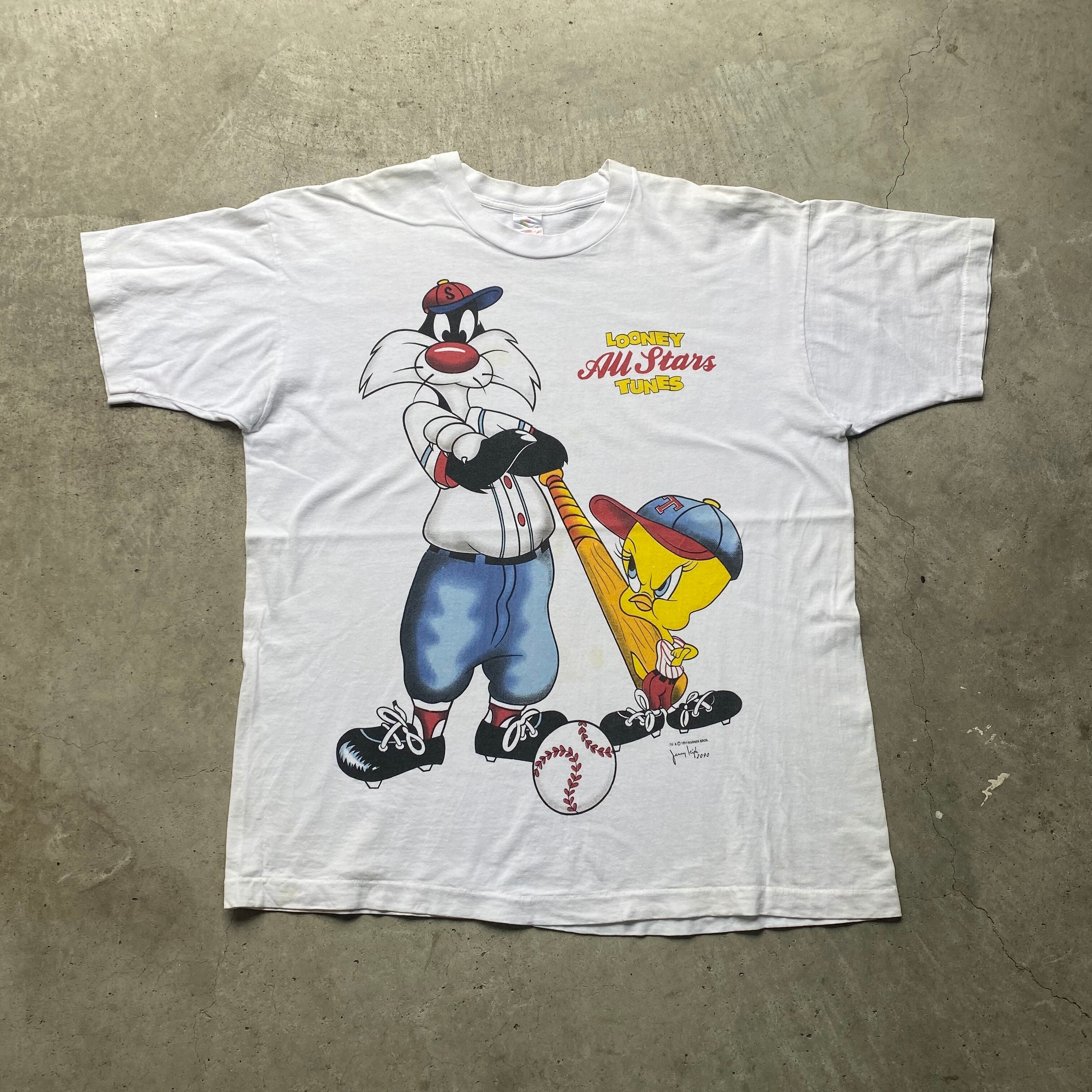 90年代 Looney Tunes ルーニーチューンズ プリントTシャツ ...