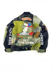 【bomber34】再構築リバーシブルボンバー Kimono×Military MIX BOMBER JACKET