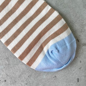 Bonne Maison/【Minos】Sock Stripe Praline RY1-23