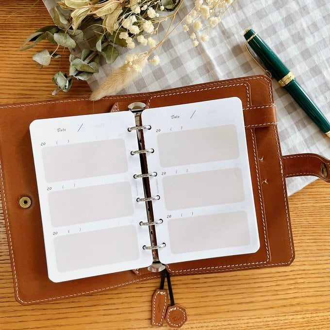 ミニ6穴サイズ/3年日記リフィル