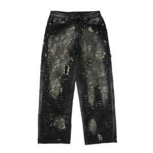 [THUG CLUB] Hard-Washed Damaged Denim Pants 正規品 韓国ブランド 韓国通販 韓国代行 韓国ファッション サグクラブ 日本 店舗 THUGCLUB