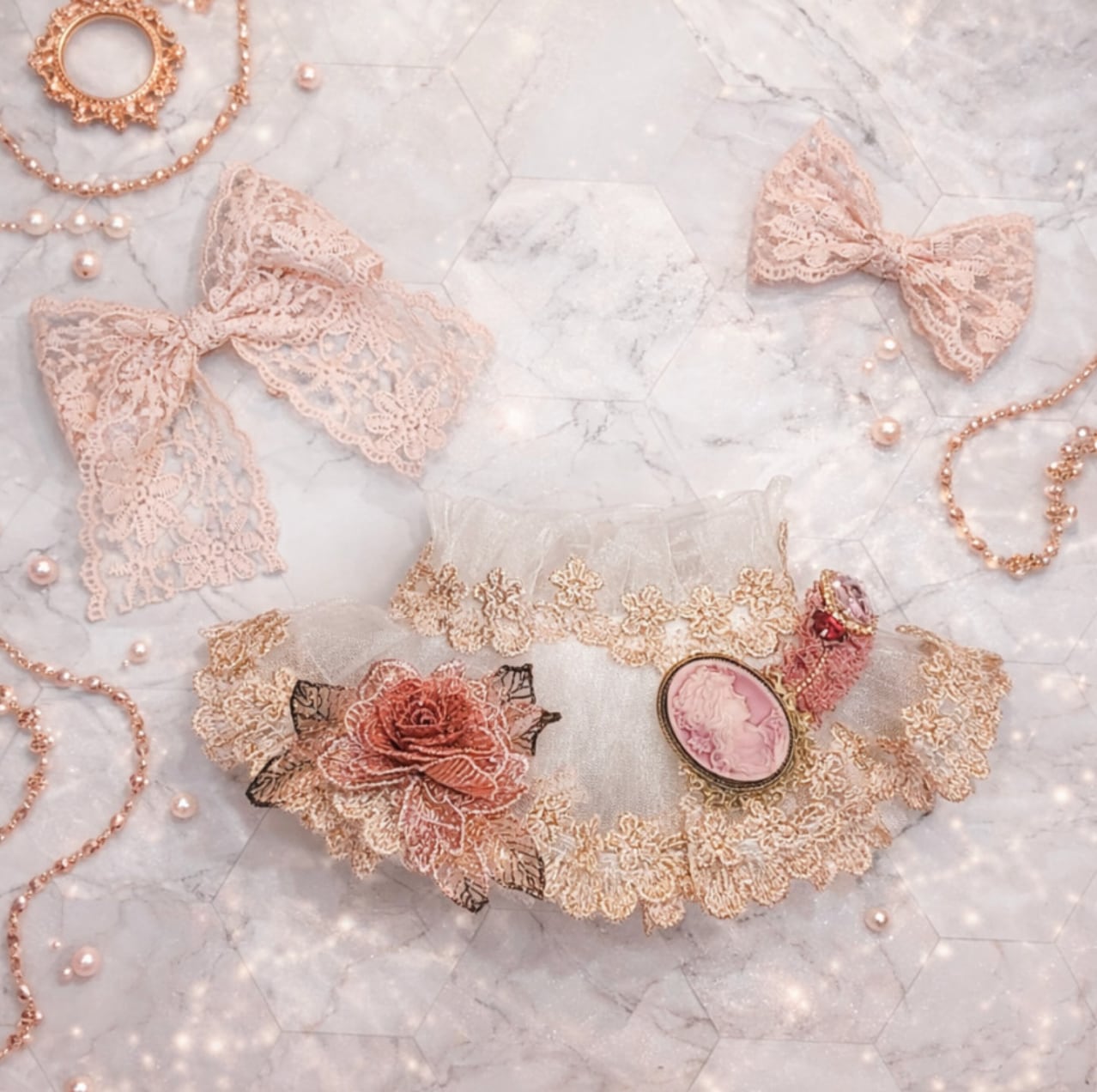 予約【Loocia】Rose Gold Cape