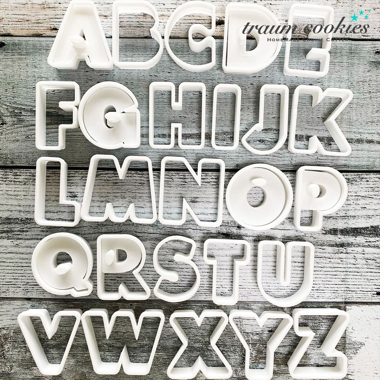 全種セット】アルファベットのクッキー型 | traum cookies