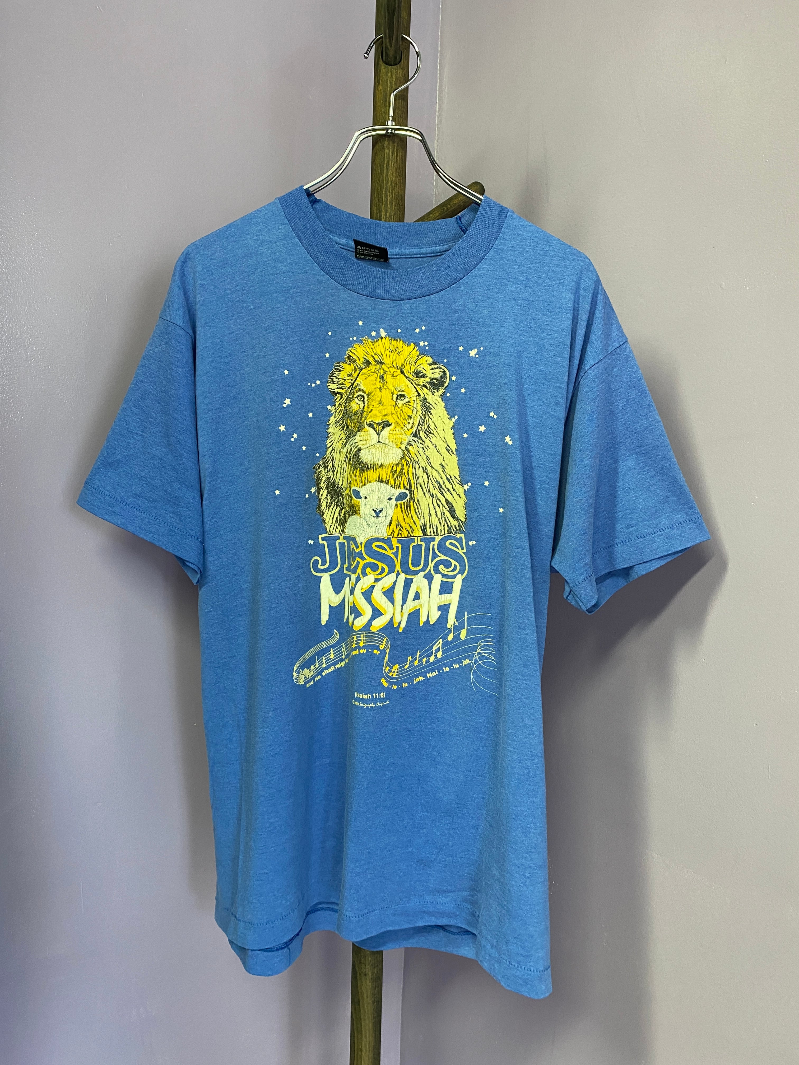 ライオン USA製 Tシャツ シングルステッチ 90年代 古着 アメリカ古着