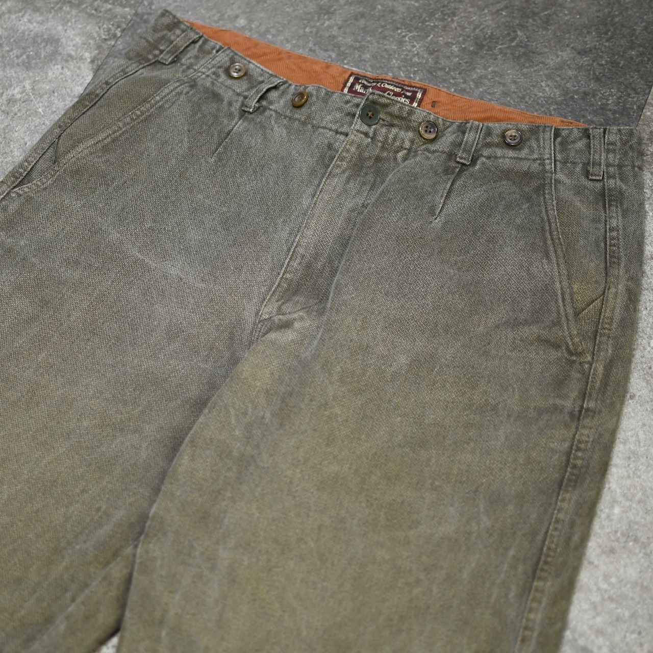 marlboro classics fade herringbone twill denim pants