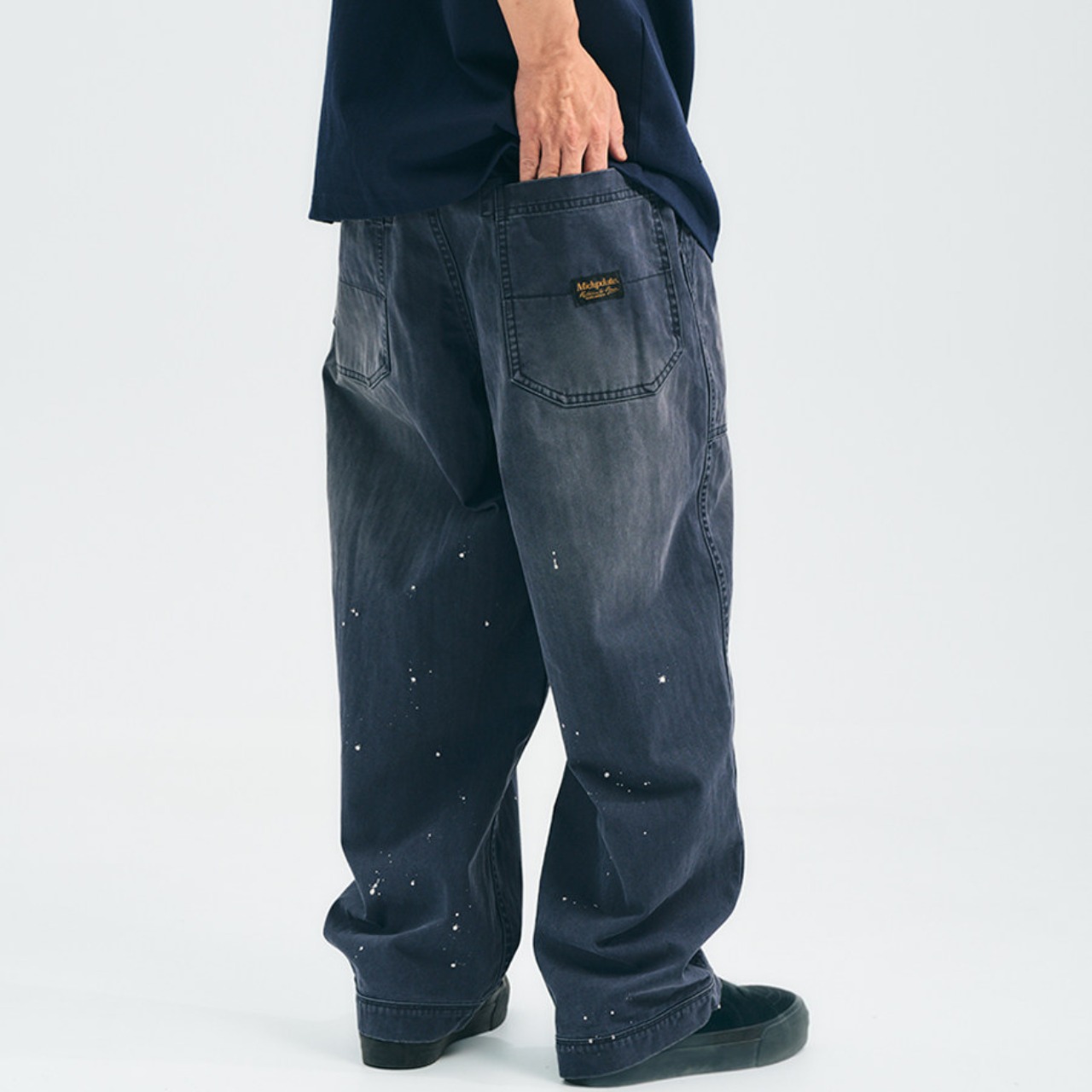 インクスプラッシュ・ヴィンテージワイドパンツN3599 - 11