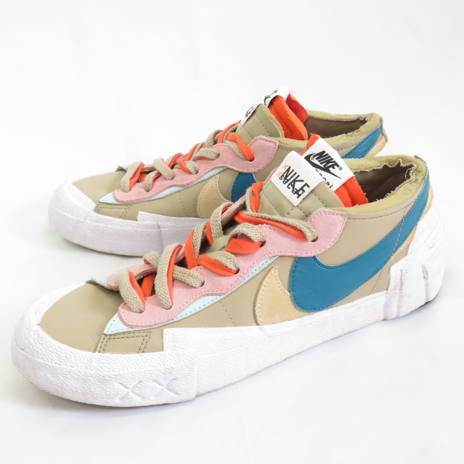 クリアランス販売 KAWS × sacai × Nike Blazer Low Blue 26.5 NIKE 
