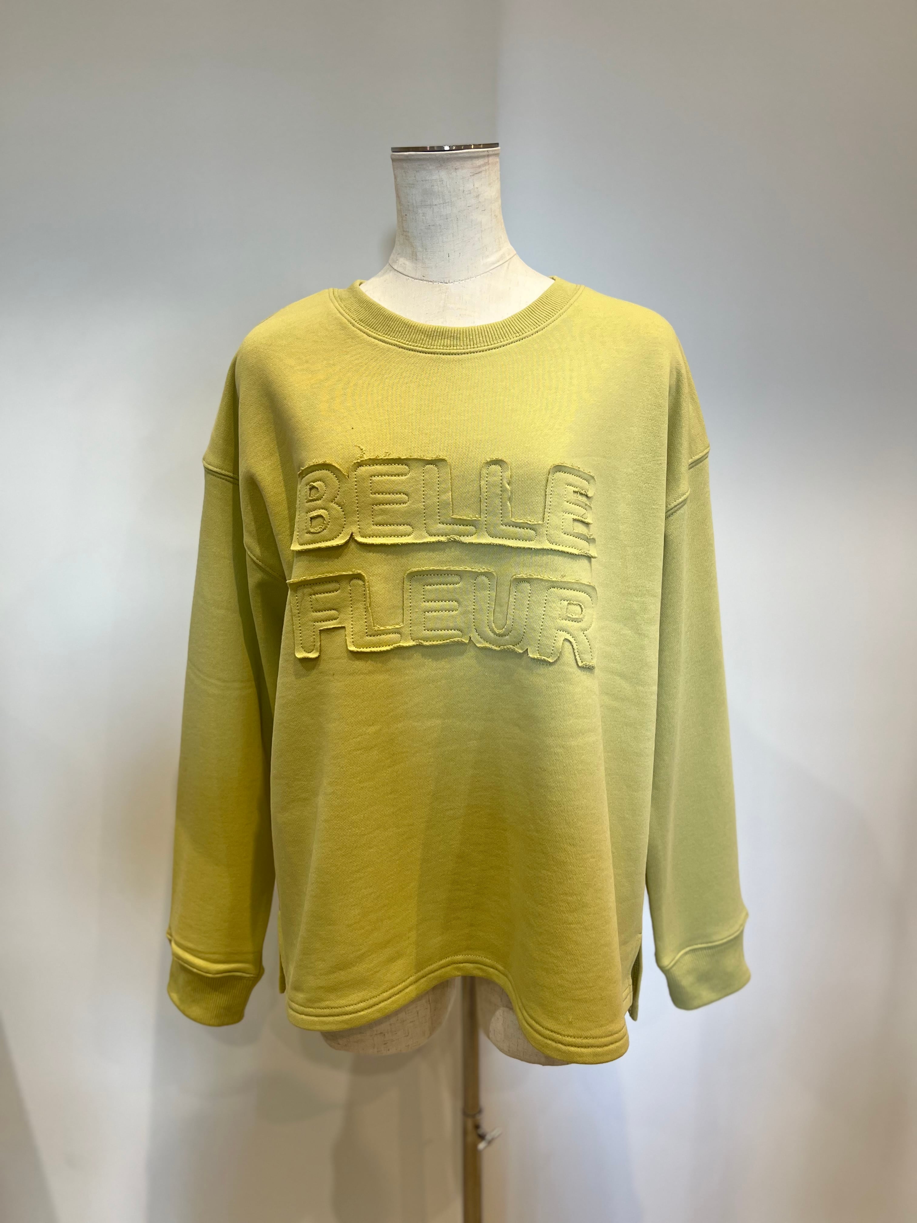 【SELECT】刺繍アップリケロゴトレーナー