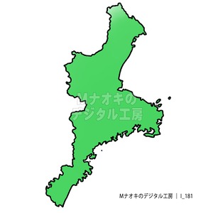 少しゆるい三重県地図　A slightly loose map of Mie Prefecture