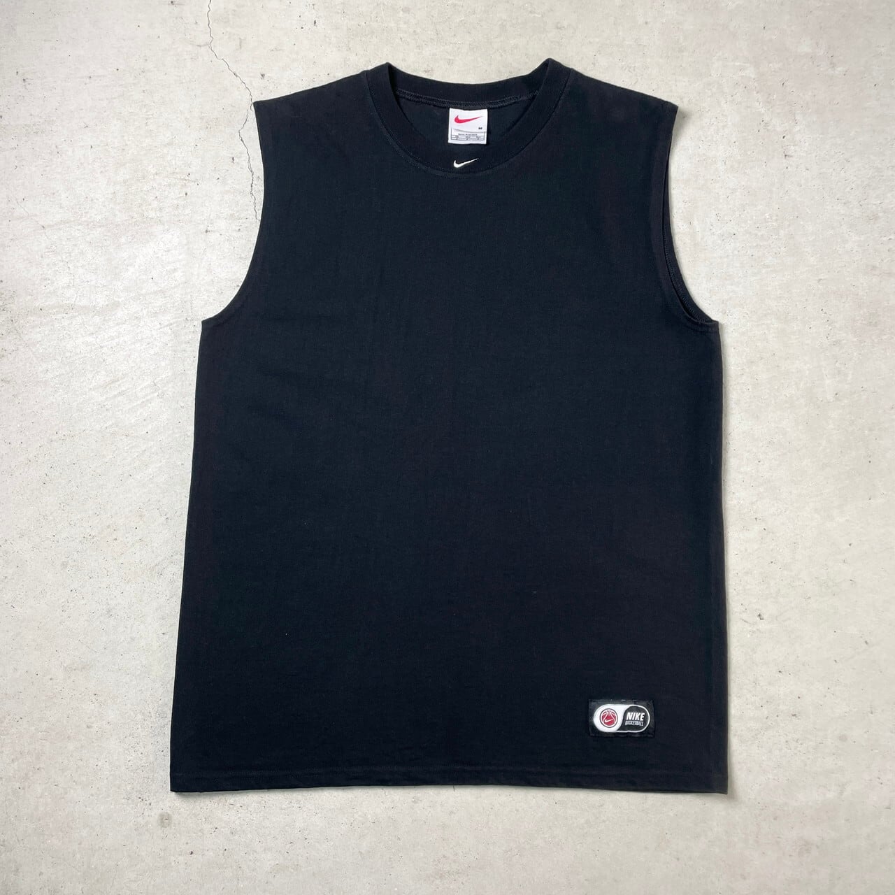 【USA製】 ナイキ NIKE バスケ タンクトップ 墨黒 ヴィンテージ 古着 USA製】 ナイキ NIKE バスケ タンクトップ 墨黒 ヴィンテージ 古着