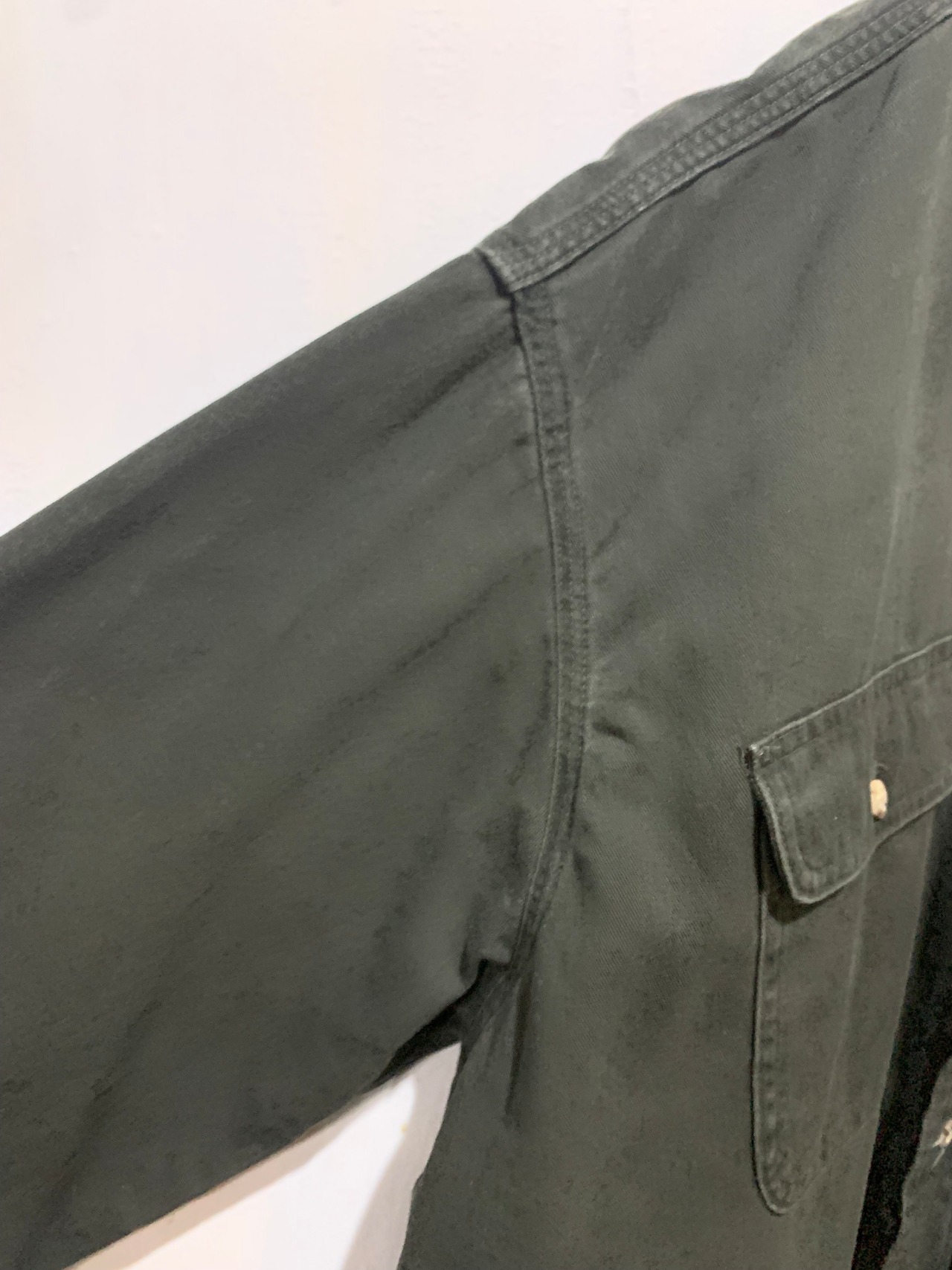 90's carharrt Work Cotton Shirt Made in USA【XL】