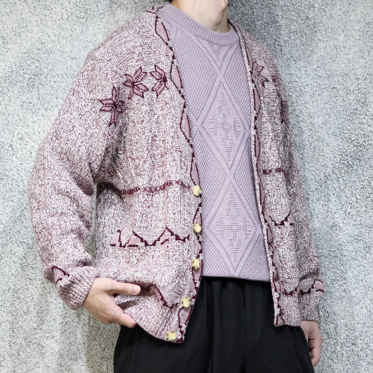 design acryl cardigan