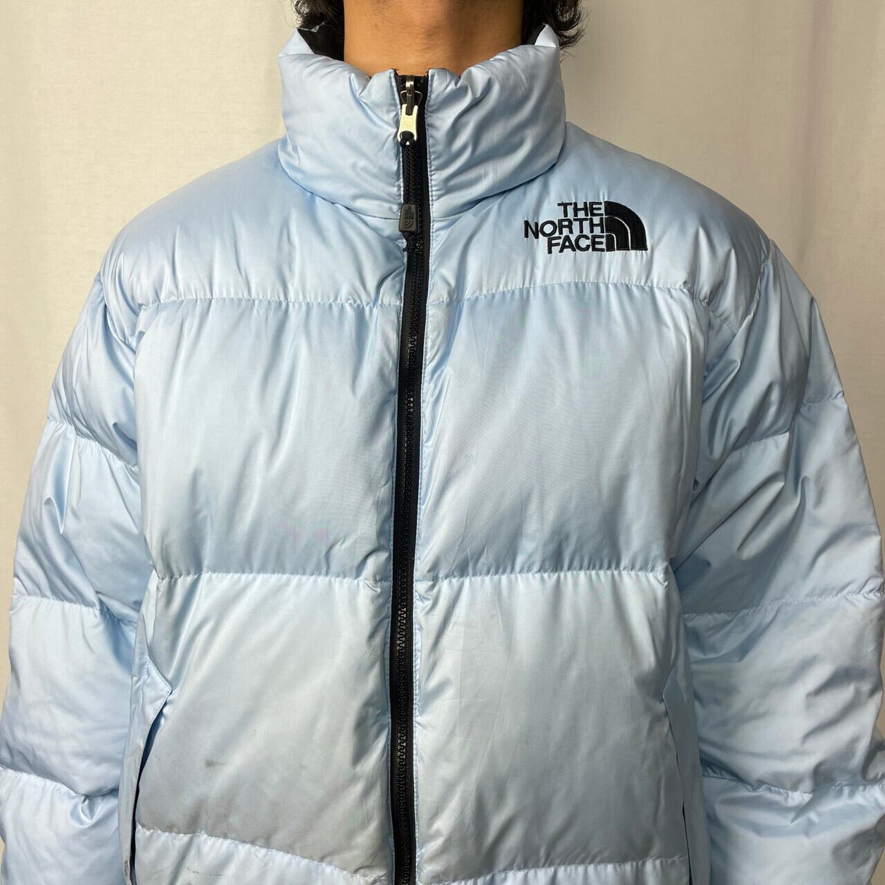 USA古着THE NORTH FACE ダウンベストレディース Sサイズ グースダウン 