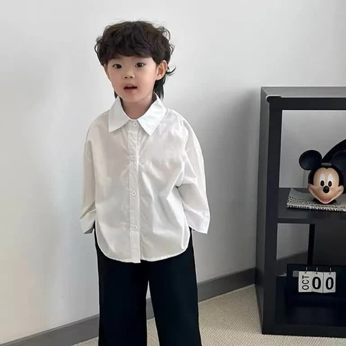 《予約商品》送料無料　キッズ オーバーサイズシャツ