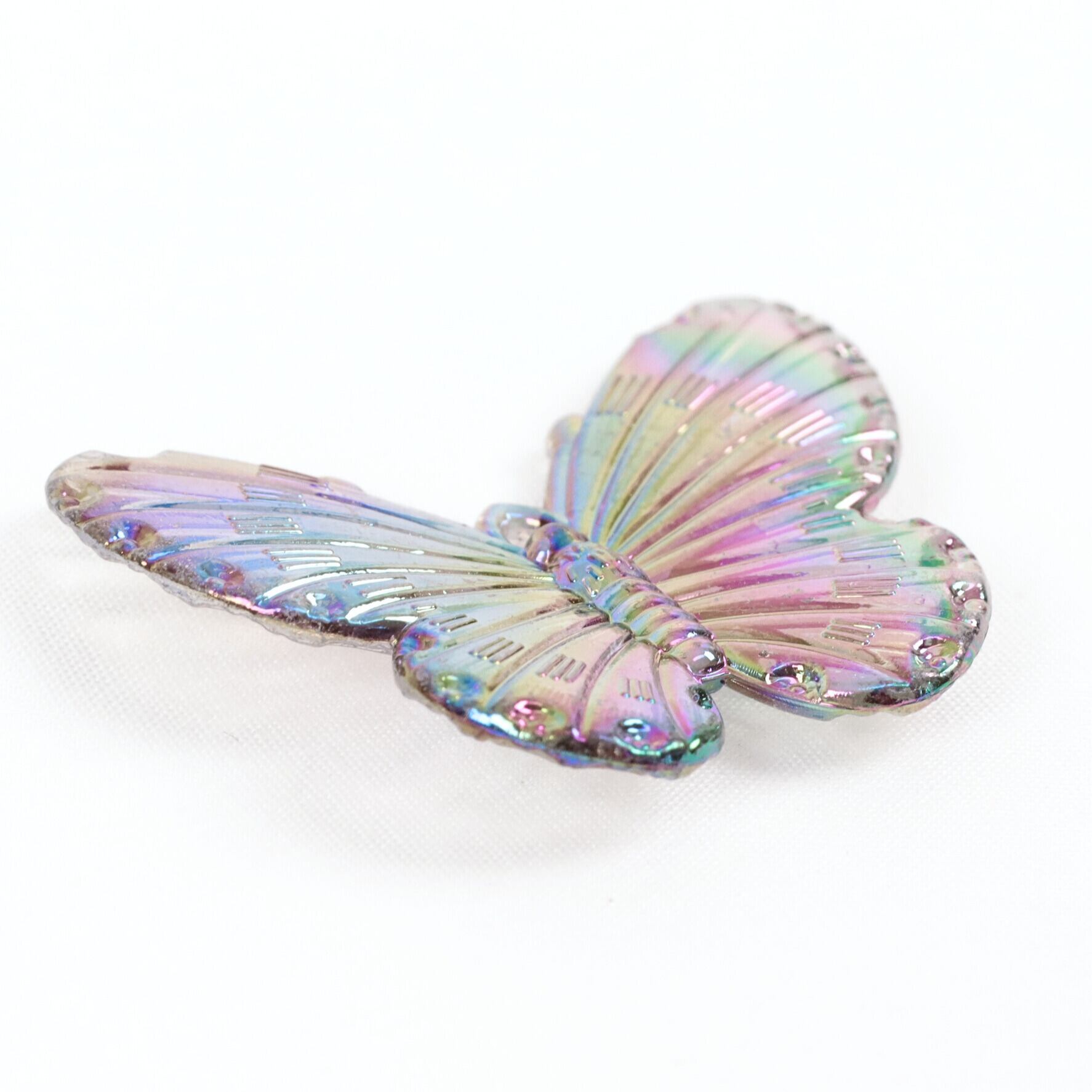 蝶 パーツ ブラック オーロラ 樹脂 プラスチック 02000206 チャーム