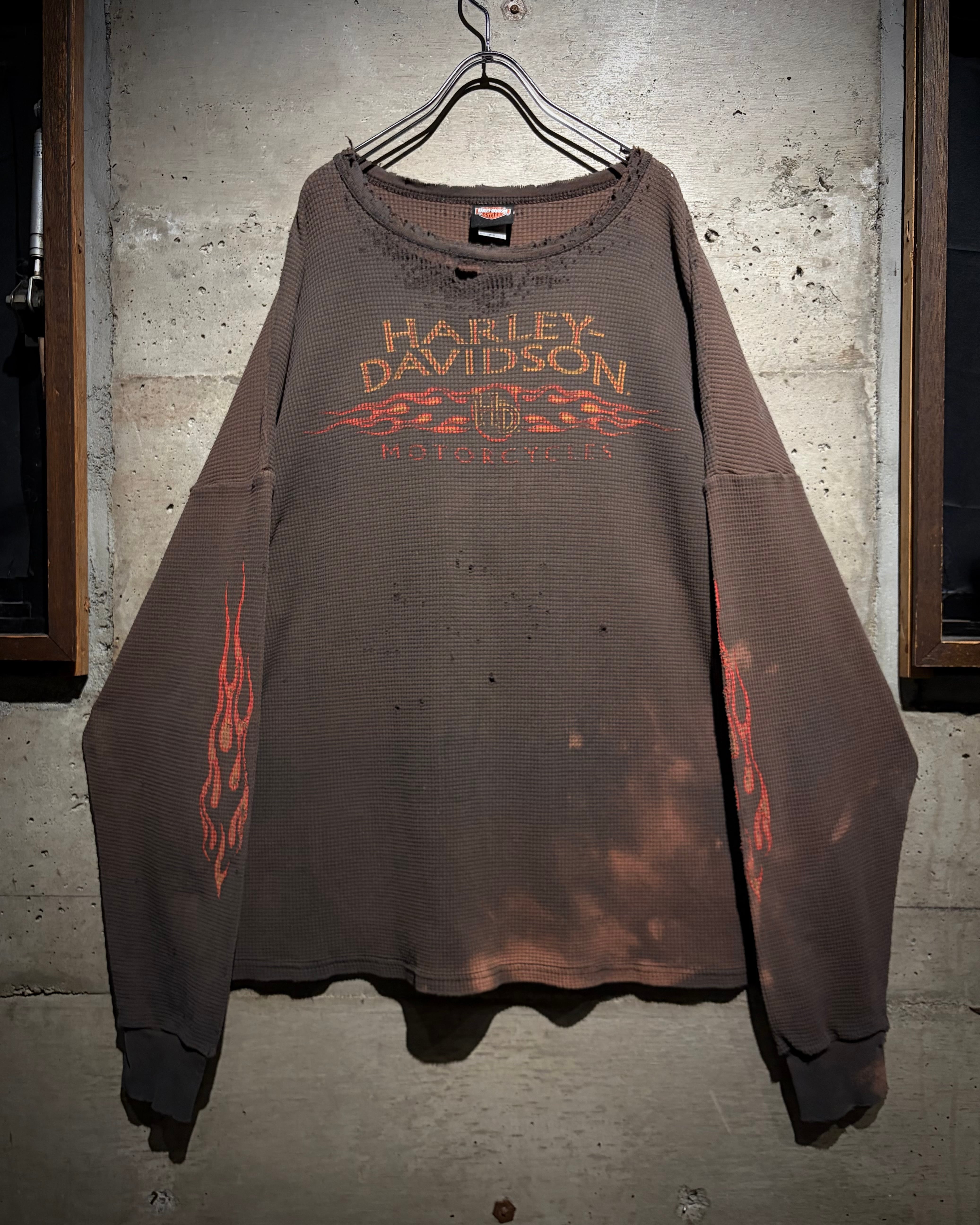 vintage Harley Davidson フェード ダメージ ボロ TEE Caka】“Harley-Davidson” 