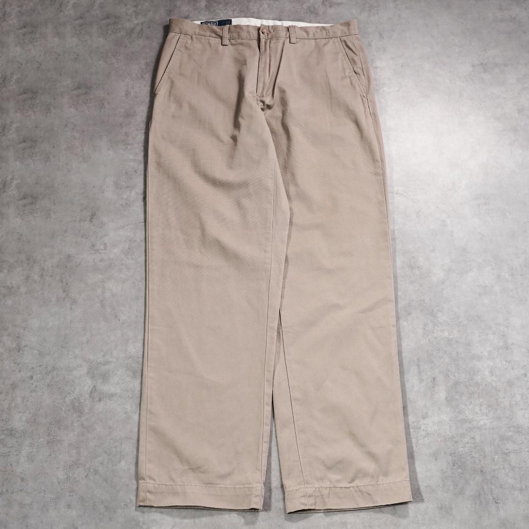 ポロバイ ラルフローレン W32 ポロチノ 古着 チノパン ベージュ 19668