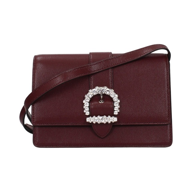 JIMMY CHOO ジミーチュウ レディース クロスボディバッグ レザー レッド