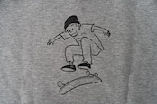 <KICKFLIP> Back Print Hoodie gray