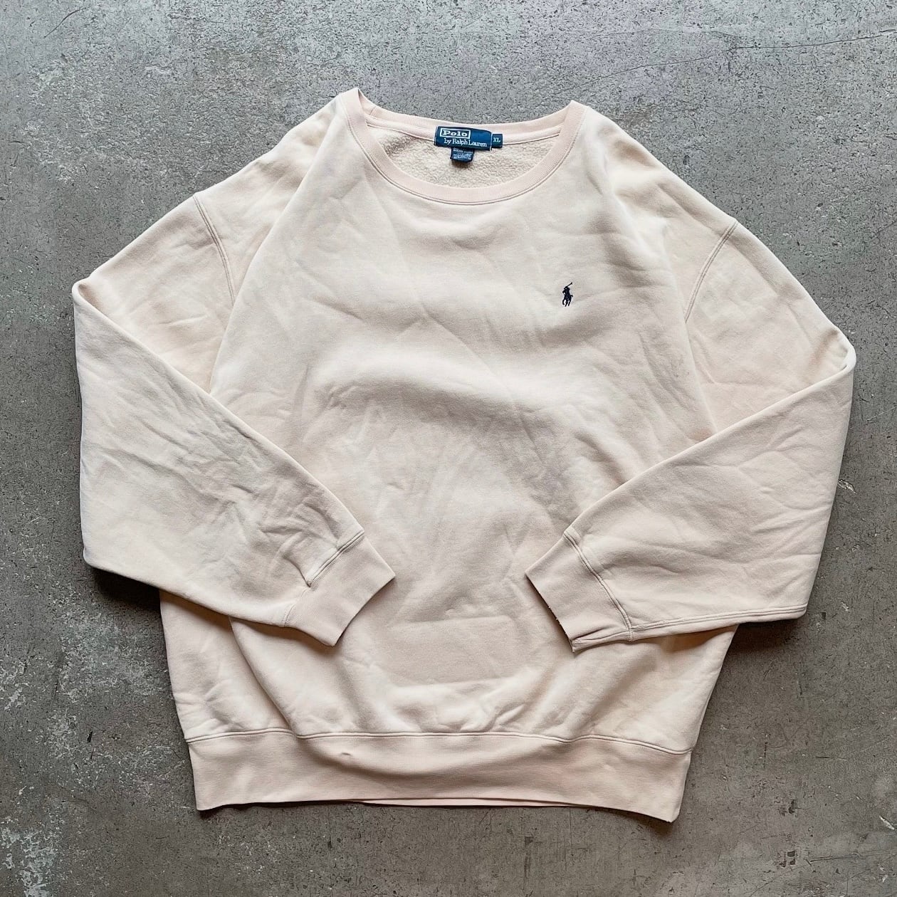90s Polo Ralph Lauren クルーネックスウェット XL 北マリアナ諸島製