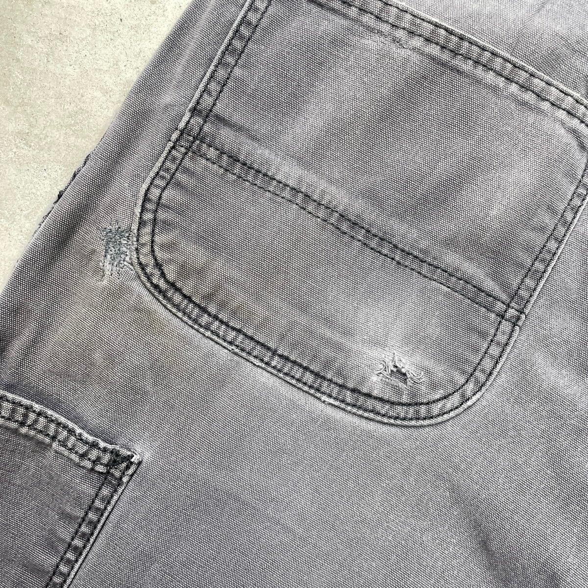 シ*バ様 廃盤　希少品　Carharttダブルニー W34 グレー　B136GV 楽天市場】【送料無料】 Carhartt カーハート ダブルニー ペインター