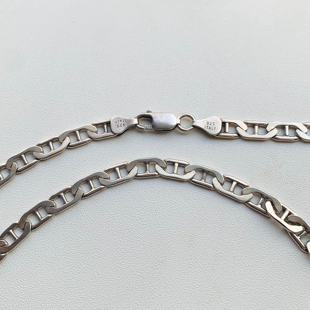 ITALYシルバー925 アンカーチェーンネックレス（6mm・47cm） | Milo 
