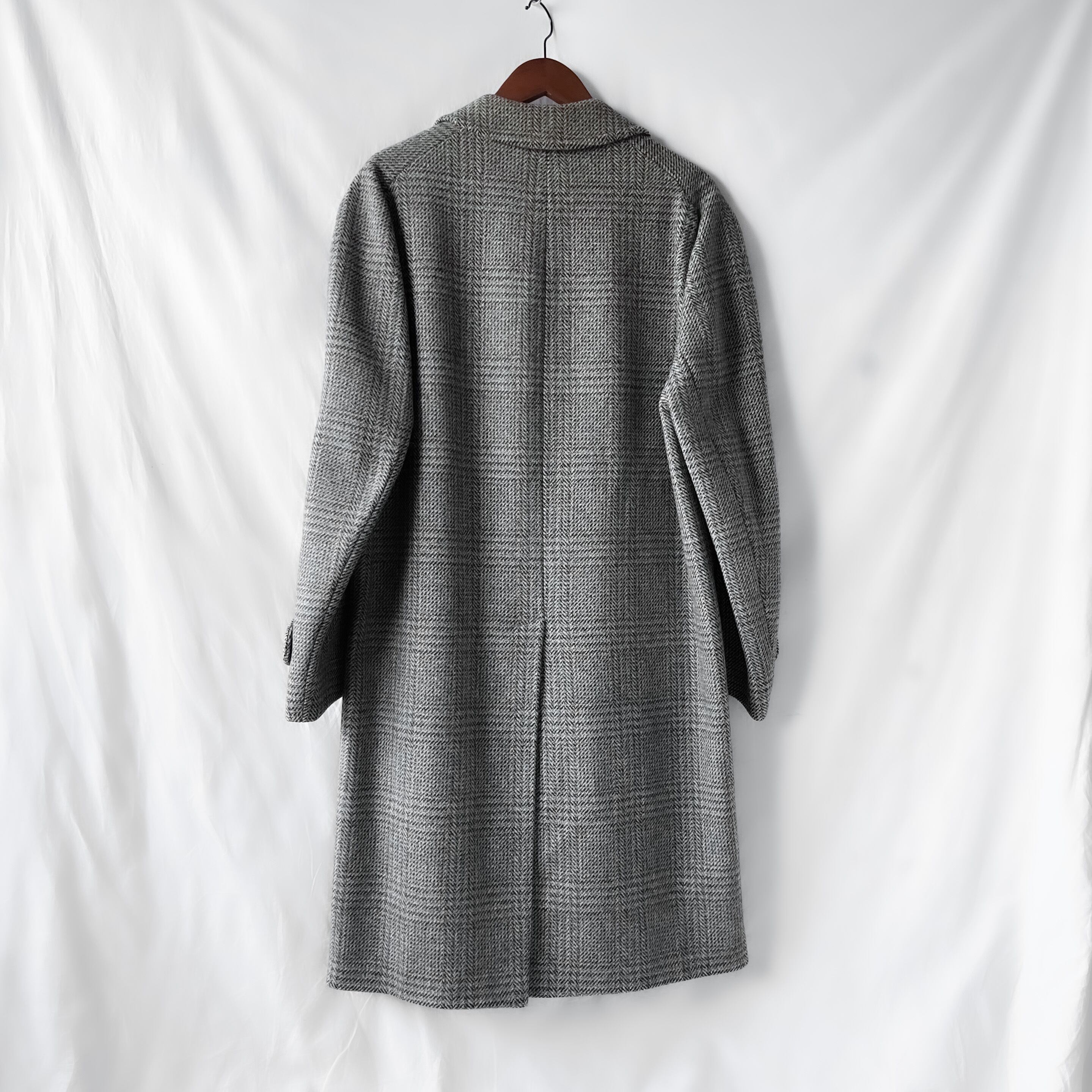 About s “burberrys” Crombie別注 tweed balmacaan coat バーバリー