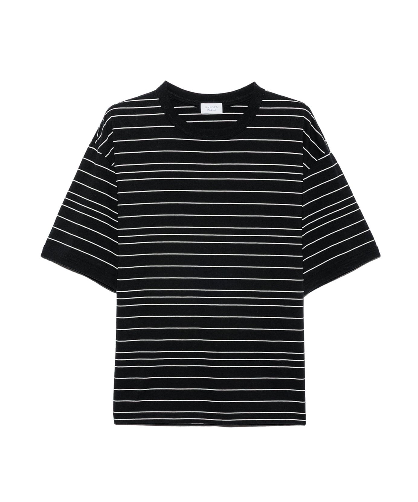 UNUSED / US2543 BORDER SHORT SLEEVE T-SHIRT(BLACK) | AfterSchool