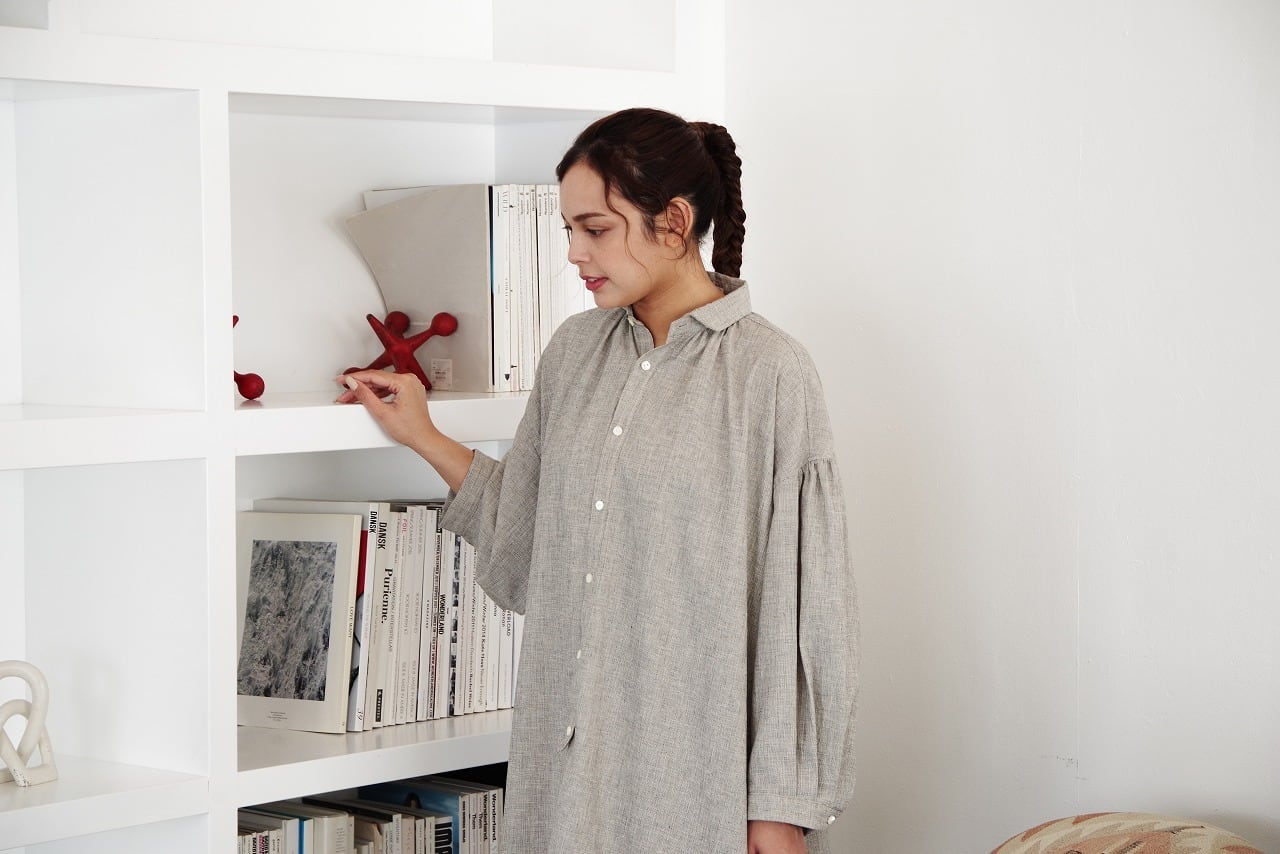 Cotton Linen Pull-Over Dress