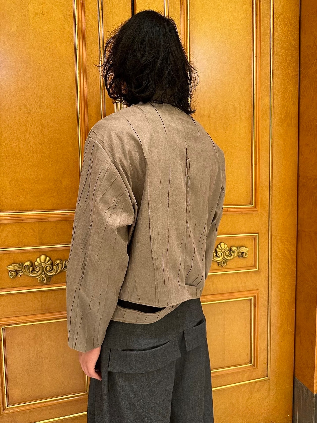 Conchoboe Rope Detail Stand Collar Jacket