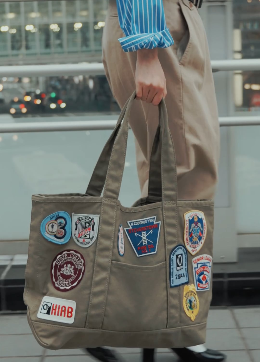 PATCH TOTE BAG -GREEN- | HACHI.THE SHIBUTORA FACTORY
