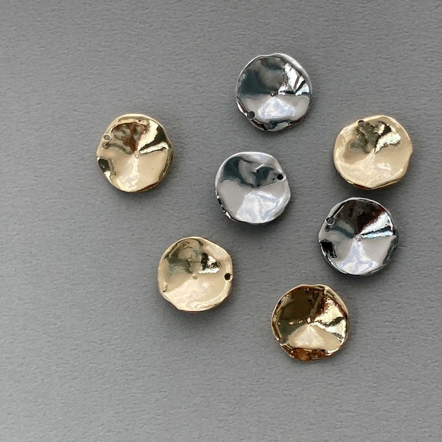 いびつラウンドへこみメタルチャーム