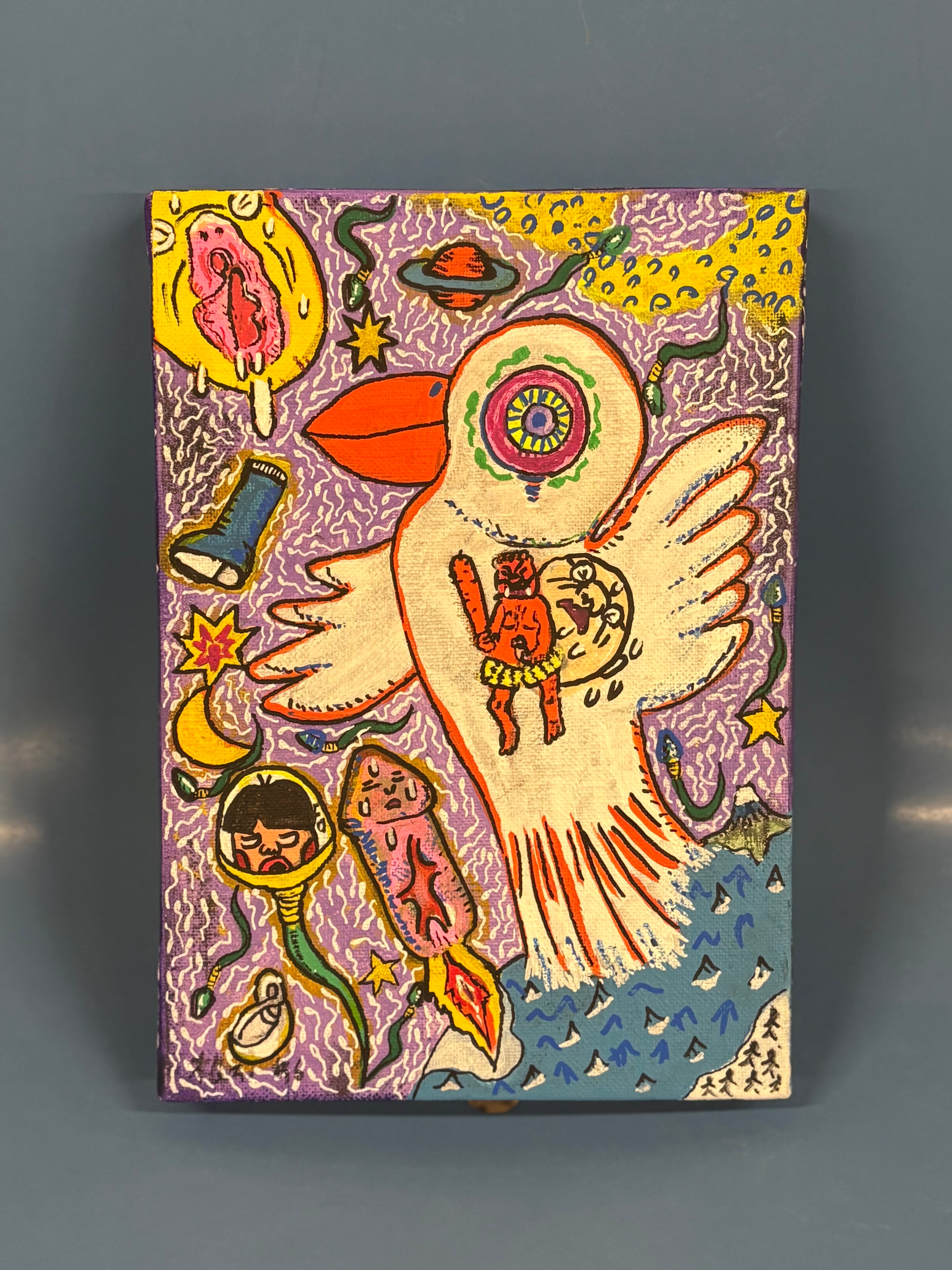 サムホール絵画】「宇宙に向かって」 | 根本敬小売店ーTakashi