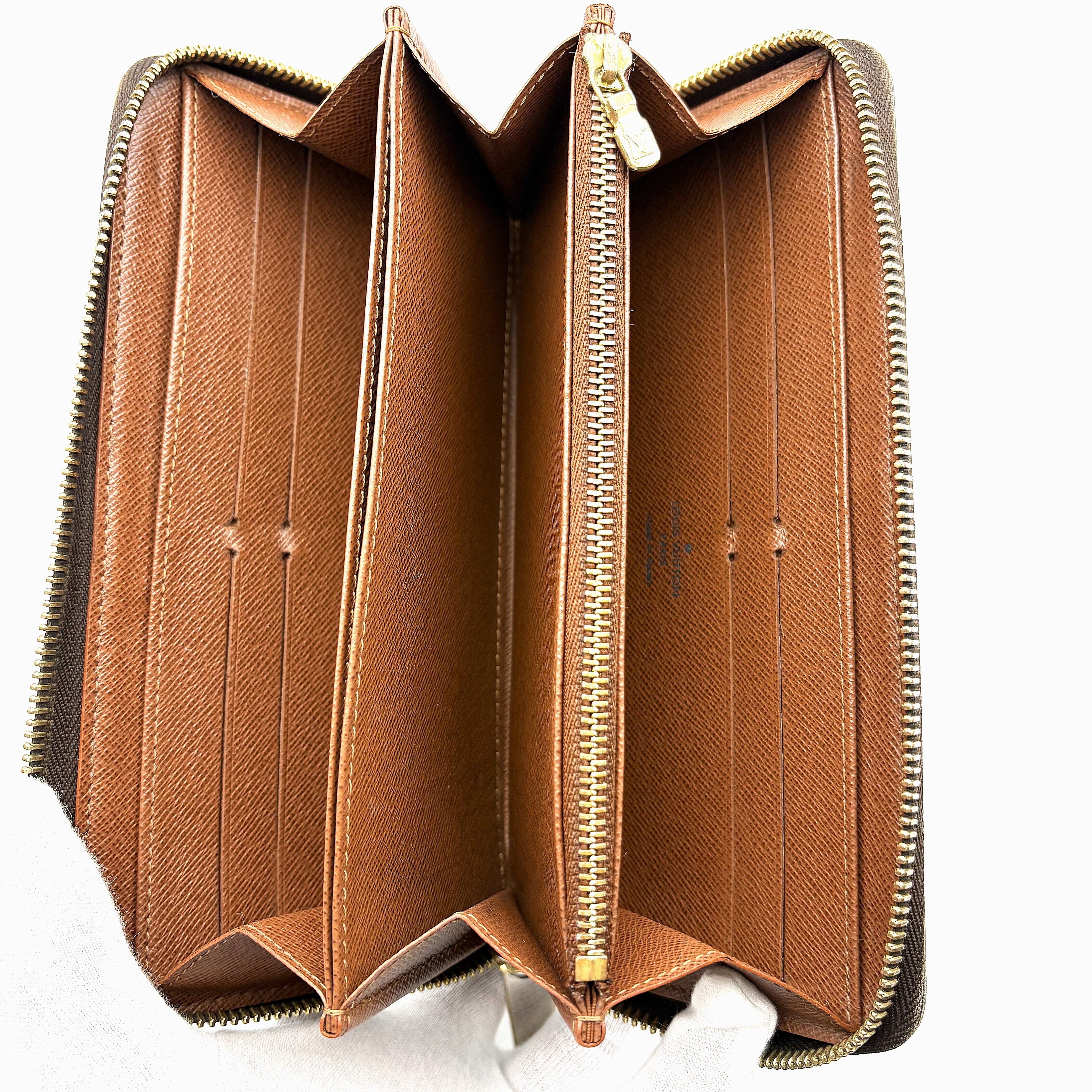 美品 】LOUIS VUITTON ルイヴィトン モノグラム ジッピーウォレット ラウンドファスナー 長財布 ブラウン | ブランドビビット